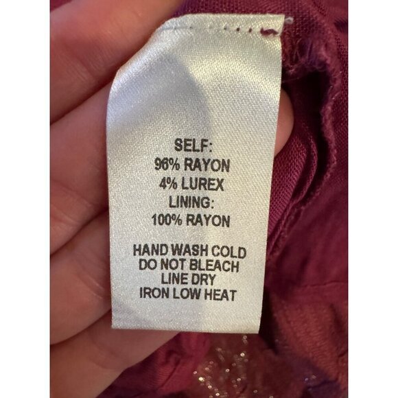 Lulus Dress Women XS Purple Magenta Charlize Metallic Striped Halter Midi NWT - Picture 14 of 15